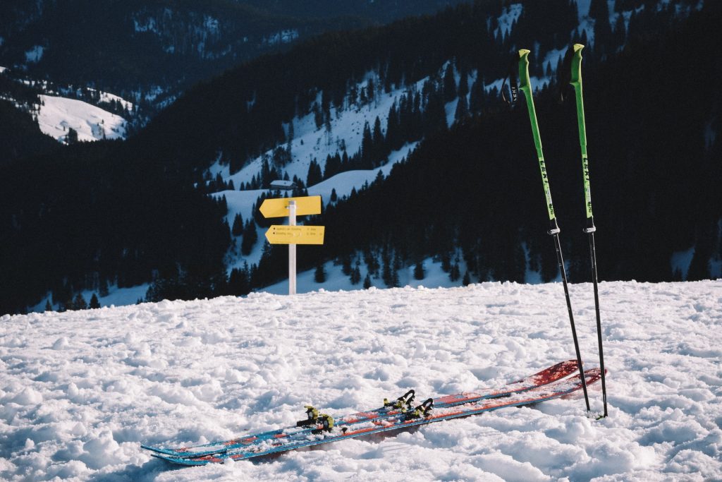 batton de ski gourde